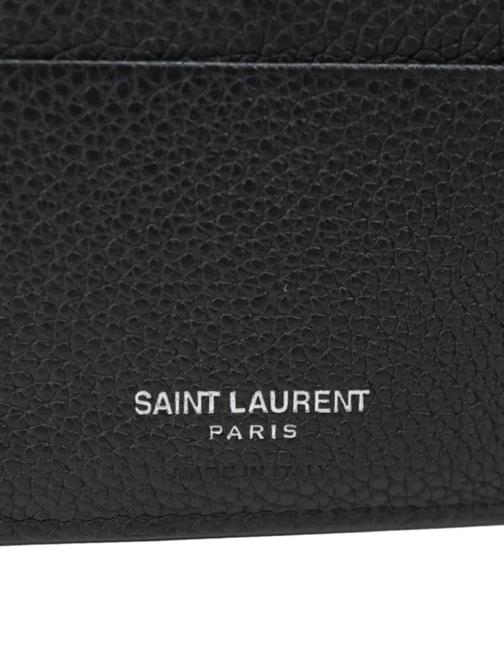 Yves Saint Laurent  Cassandre Grained Leather Bifold Wallet Black - Picture 10 of 12